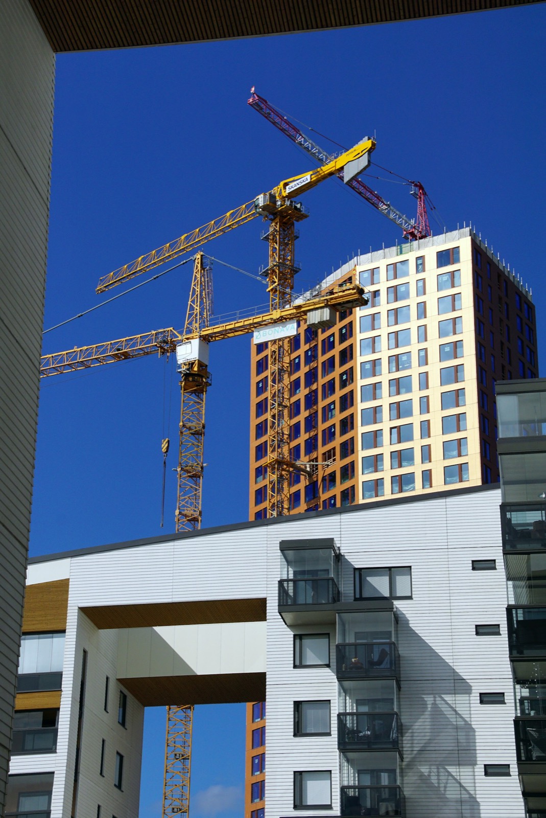 Commercial building under construction in North Texas